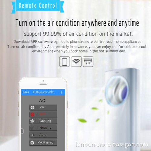 shenzhen Lanbon wi-fi IR repeater, let smart phone remote control your IR home appliance